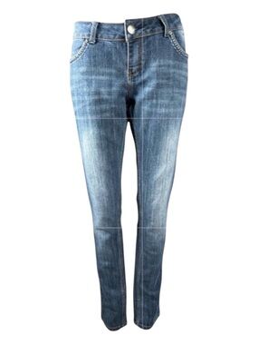 DAZL Low Rise Skinny Jeans, Decorative Pockets, Size 7.